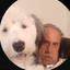 Lovable Liberal and his Old English sheepdog