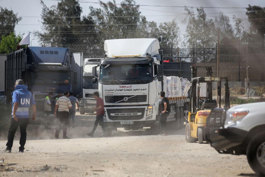 Aid Trucks Enter Gaza as Two American Hostages Released