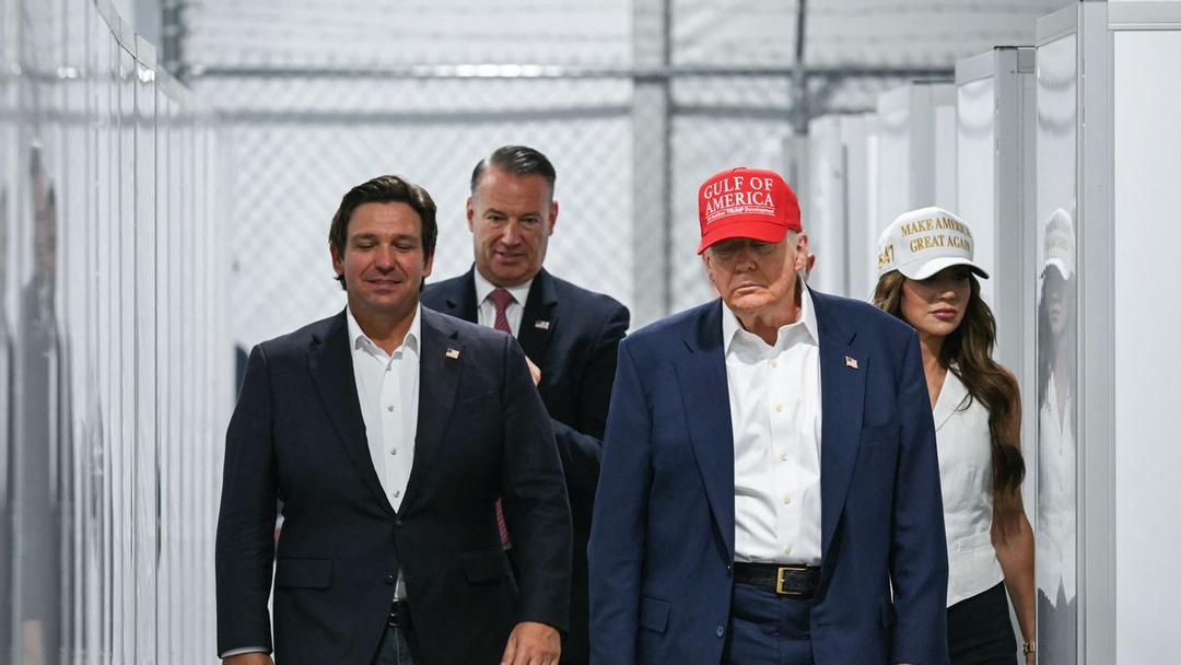 Trump Visits 'Alligator Alcatraz' Detention Center in Florida