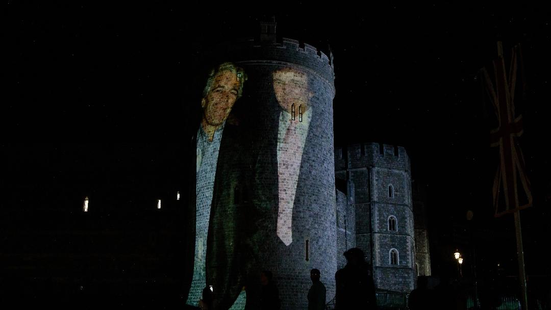 Trump-Epstein Photos Beamed on Windsor Castle, 4 Detained