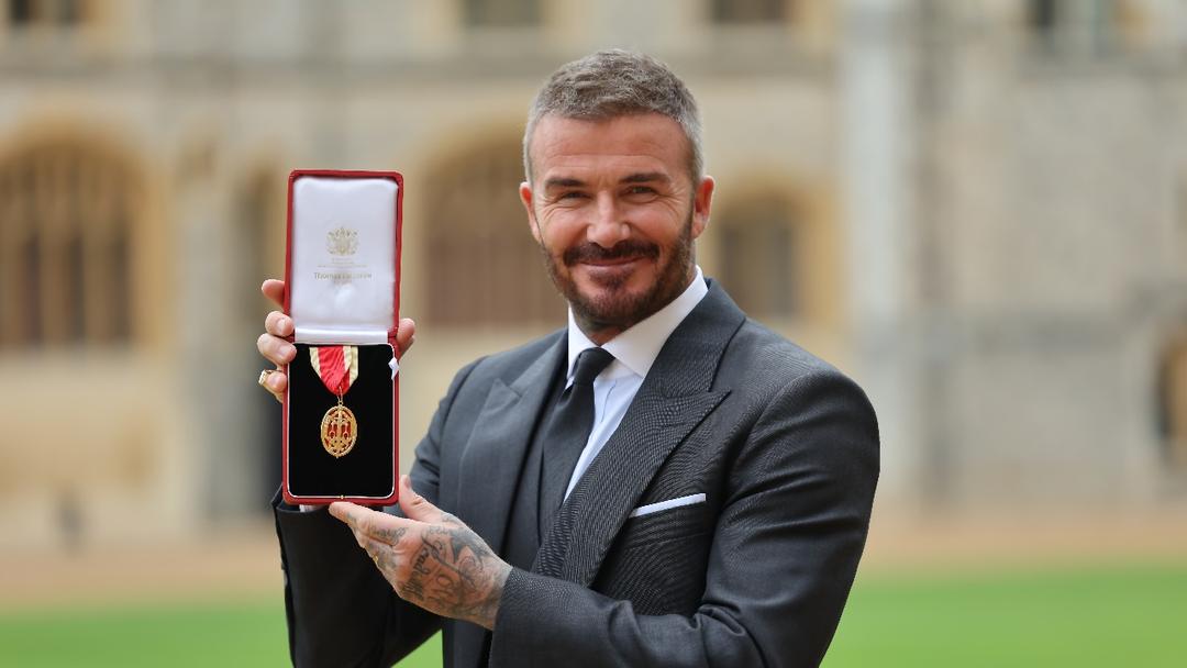 David Beckham Knighted by King Charles at Windsor Castle