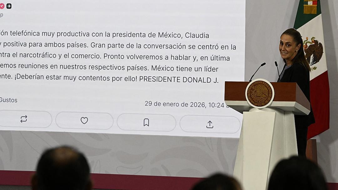 Mexico's Sheinbaum, Trump Hold 'Productive' Phone Call