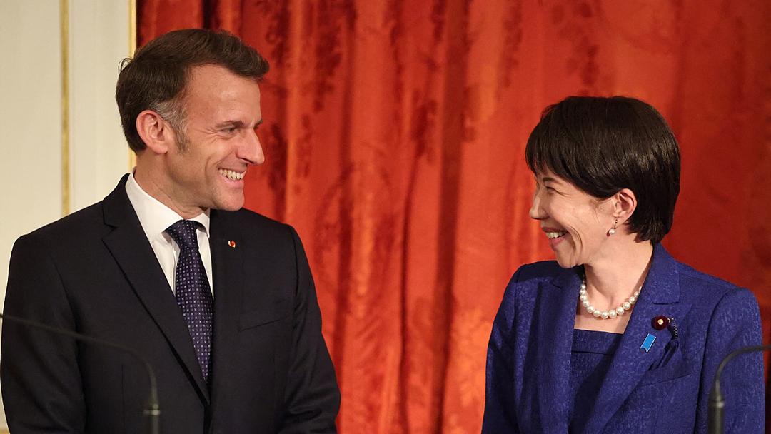 Macron Visits Tokyo to Discuss Middle East, Trade, Energy