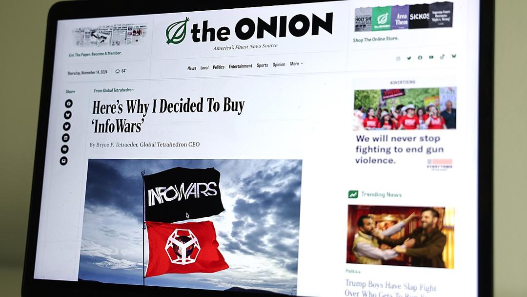 The Onion Agrees to License Infowars for $81K/Month