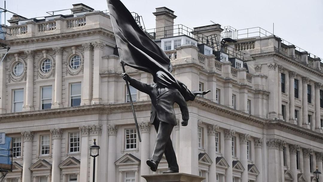 Banksy Installs Surprise Statue in Central London