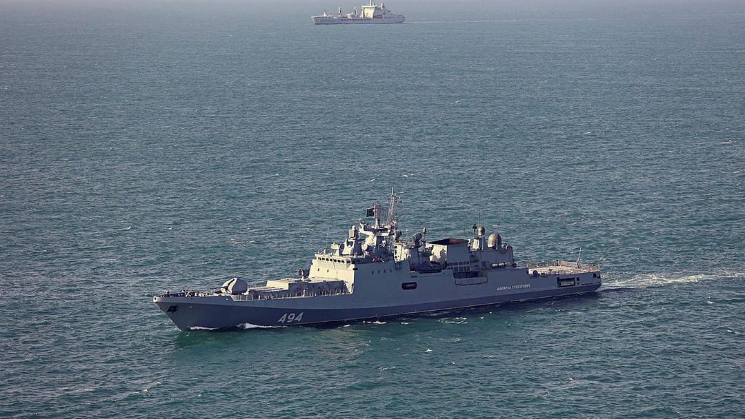 Russian Frigate Fires Warning Shots in English Channel