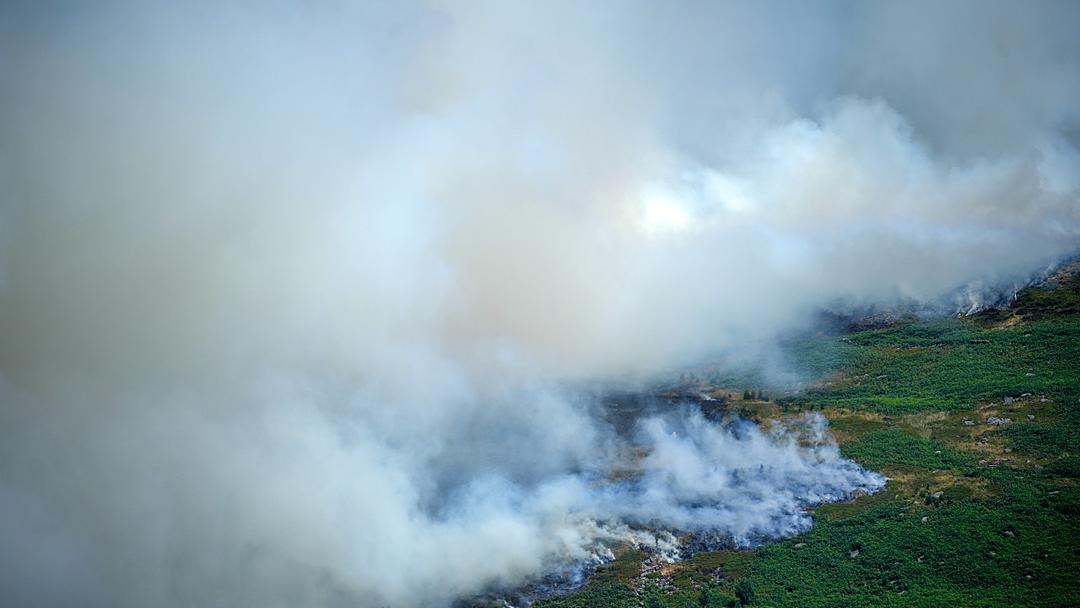 UK: Wildfires Rage Across Wales and Derbyshire