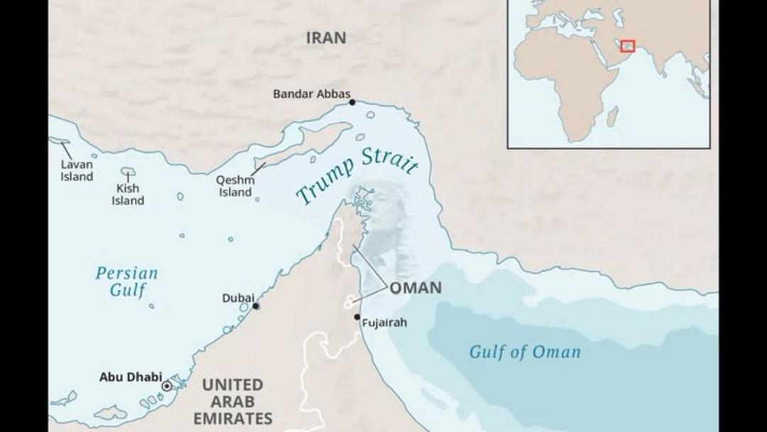 Trump Floats Renaming Strait of Hormuz as 'Trump Strait'