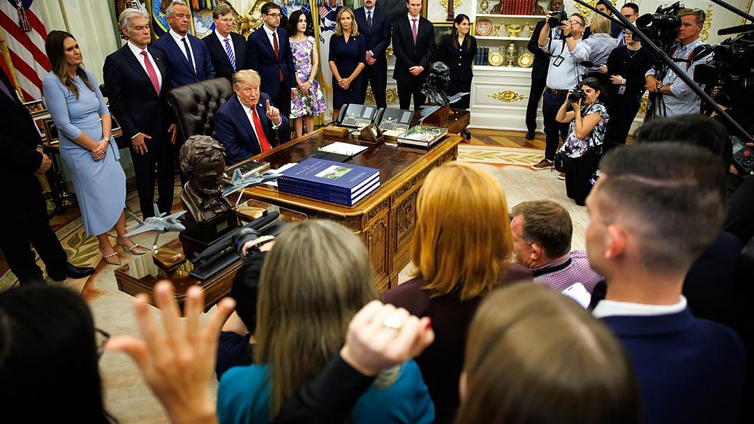 Trump Bans CNN, MS NOW, Politico From White House